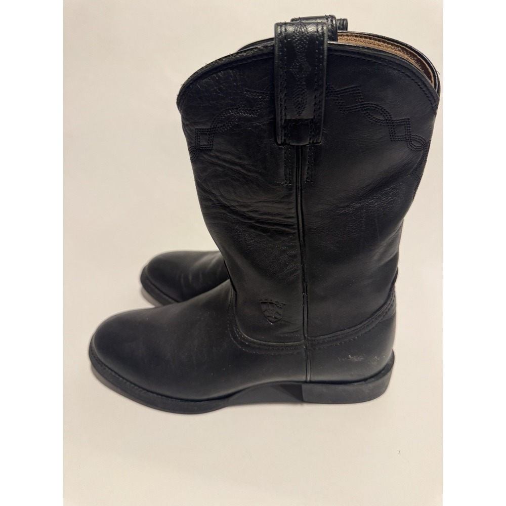 Ariat Heritage Black Leather Roper Round Toe Cowboy Western Boot 7B